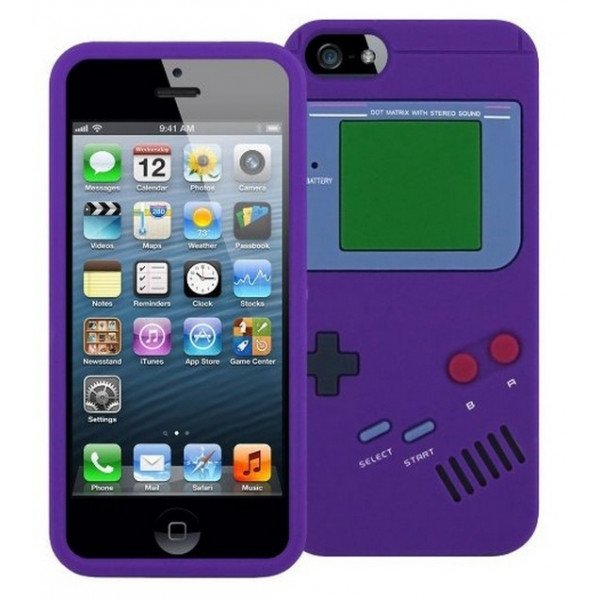 Wholesale iPhone 5 5S 3D Game Case (Purple)